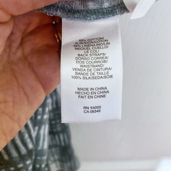 RACHEL ROY linen, cotton & silk dress with pockets, size 8 - Picture 9 of 9